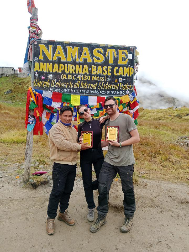 Annapurna Base Camp trek with clients